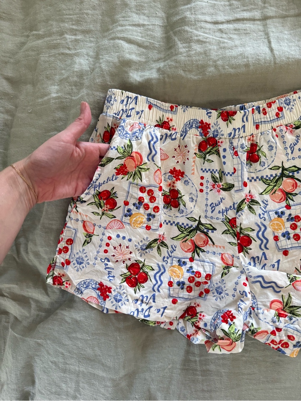 Tomato Print Shorts